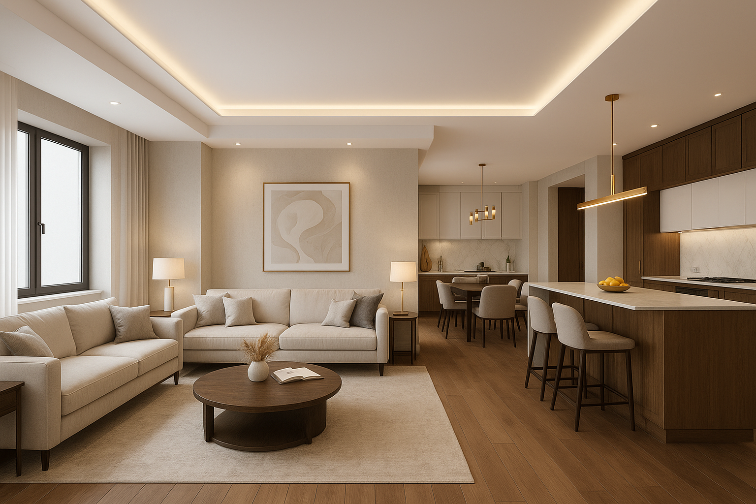 تصميم داخلي مميز لصالة ومجلس - مشروع تشطيب في المنطقة الغربية لدى…