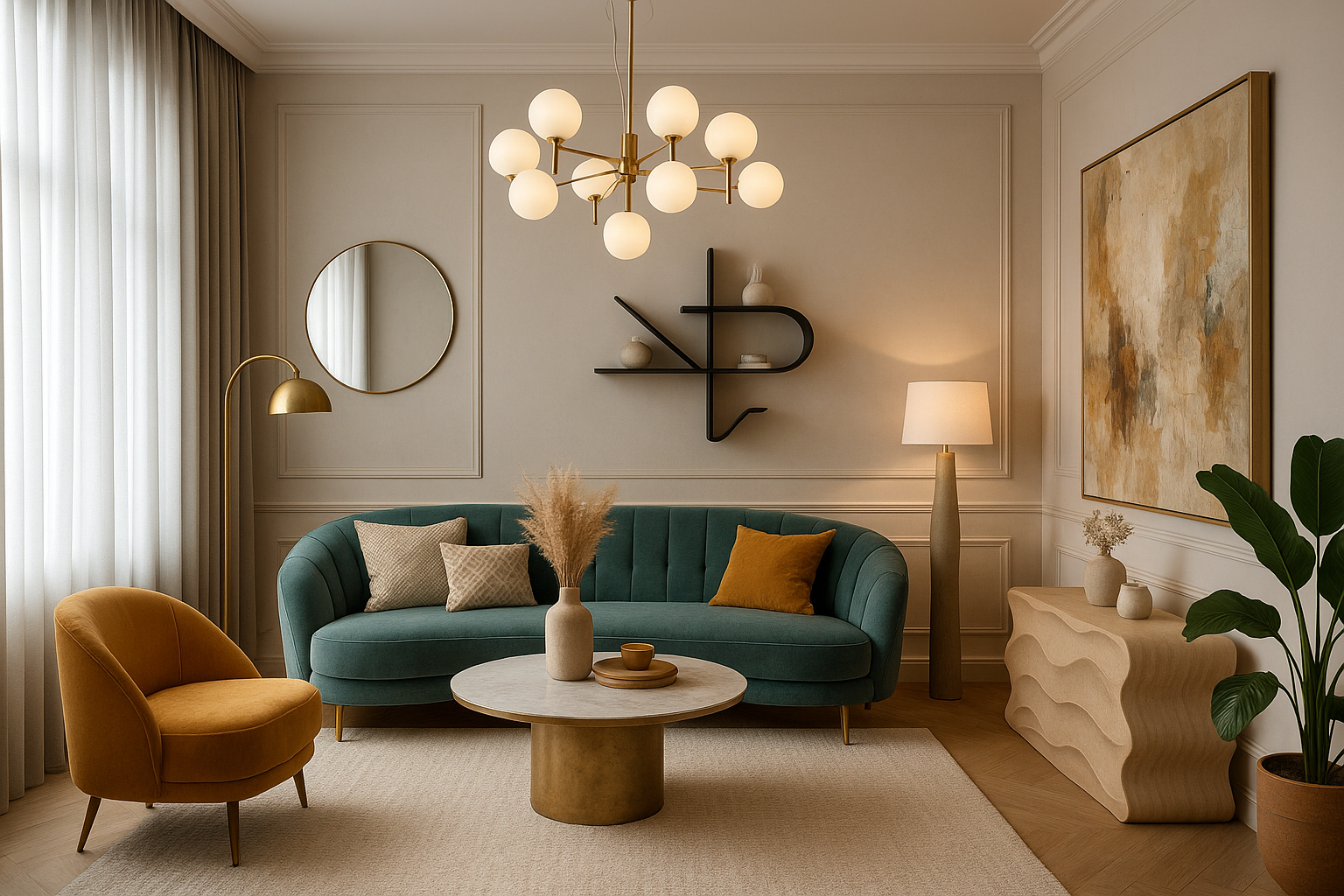 شقة تتميز بديكورات إبداعية ولمسات - مشروع ديكور في المنطقة الوسطى…