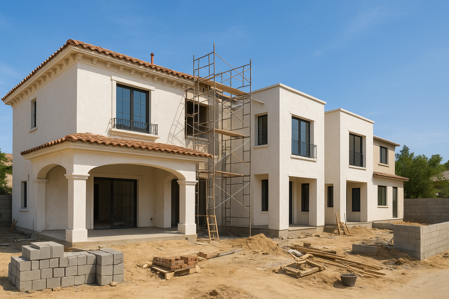 مشروع ترميم فيلا ودمج المشب - مشروع تشطيب في المنطقة الوسطى لدى بو…