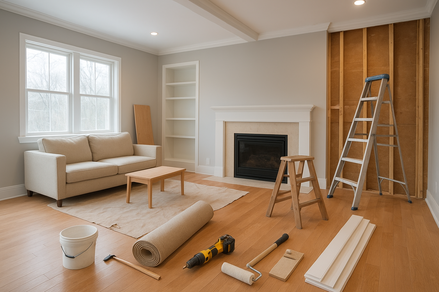 مشروع تجديد داخلي شامل لديكور - مشروع ديكور في المنطقة الوسطى لدى…