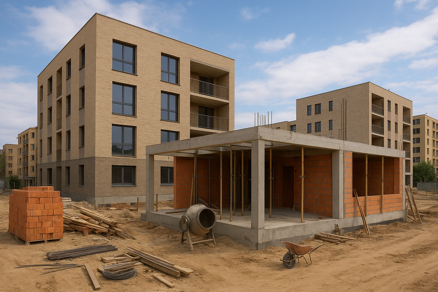 مشروع إكمال بناء دور وملحق - مشروع بناء جديد في المنطقة الغربية لد…