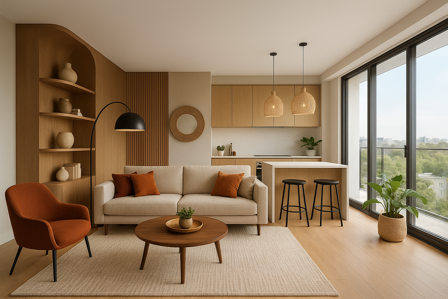 "ابتكار تصاميم داخلية لشقة جديدة - مشروع ديكور في المنطقة الغربية…