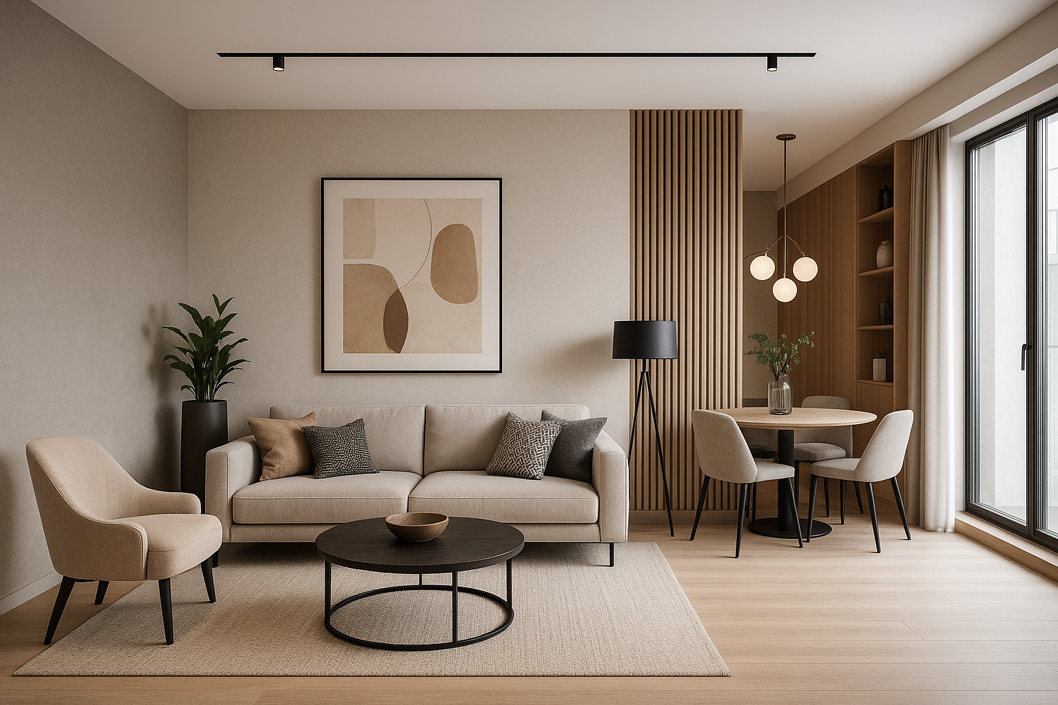 مشروع تصميم داخلي لشقة مميزة - مشروع ديكور في المنطقة الغربية لدى…