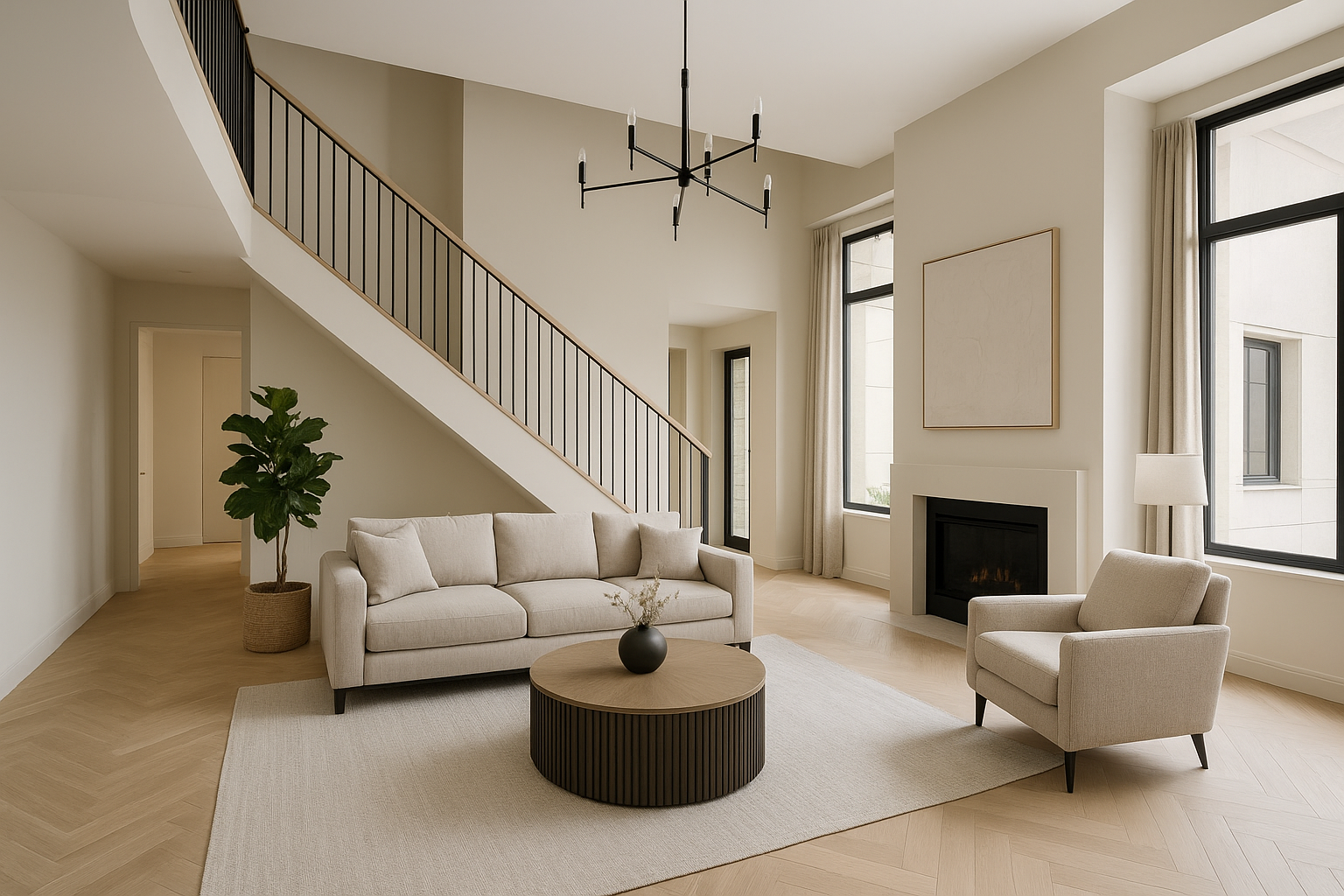 تحضير ديكور فلة دوبلكس جديدة - مشروع ديكور في المنطقة الغربية لدى…