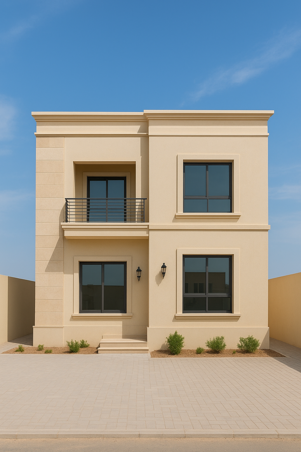 بناء فيلا جديدة بدورين وفقاً - مشروع بناء جديد في المنطقة الوسطى ل…