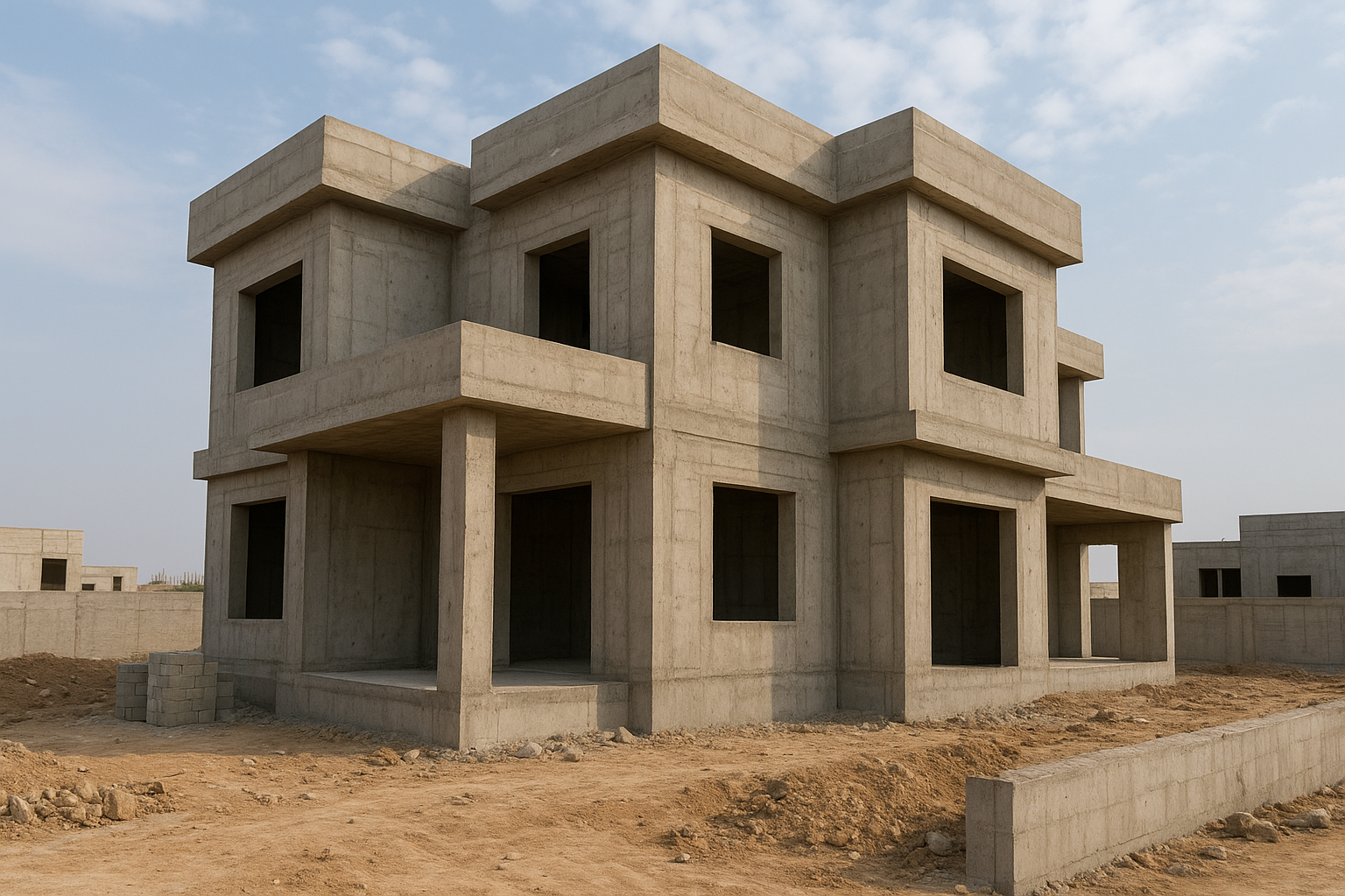 تشطيب فيلا عظم مستعد للبدء - مشروع تشطيب في المنطقة الوسطى لدى بوا…