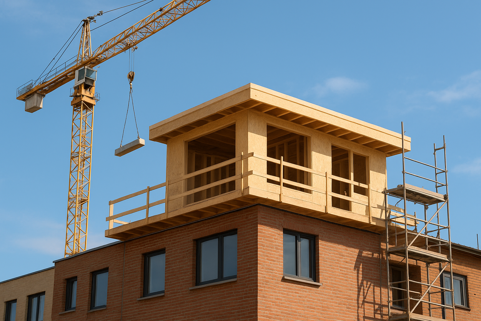 بناء ملحق علوي جديد لمشروع - مشروع بناء جديد في المنطقة الوسطى لدى…