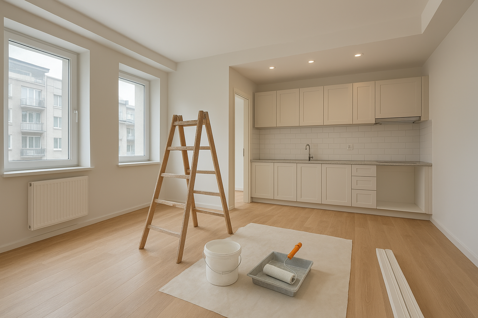 تشطيب وترميم شامل لشقة سكنية - مشروع تشطيب في المنطقة الغربية لدى…