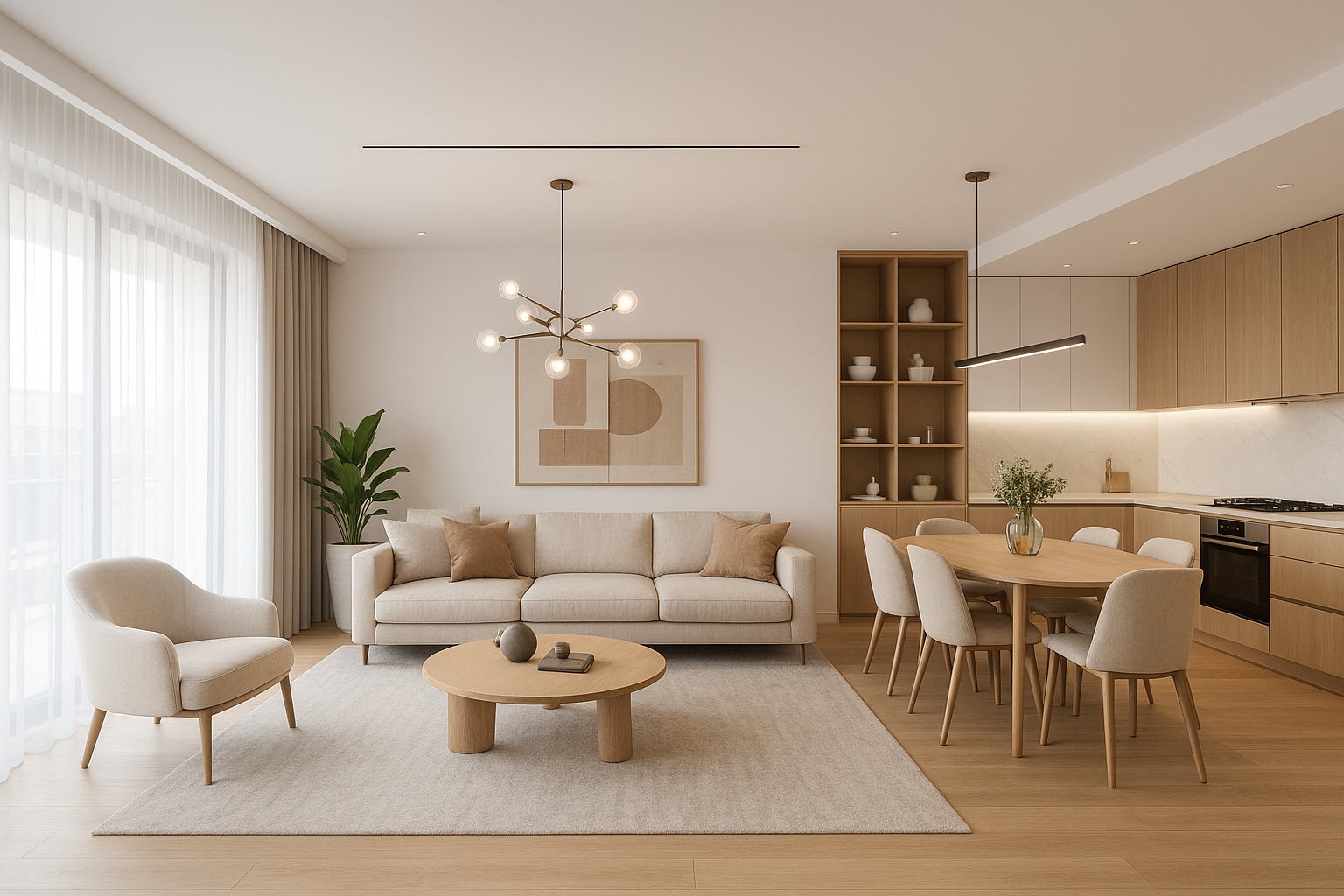 "تصميم ديكور متكامل لشقة جديدة - مشروع ديكور في المنطقة الغربية لد…