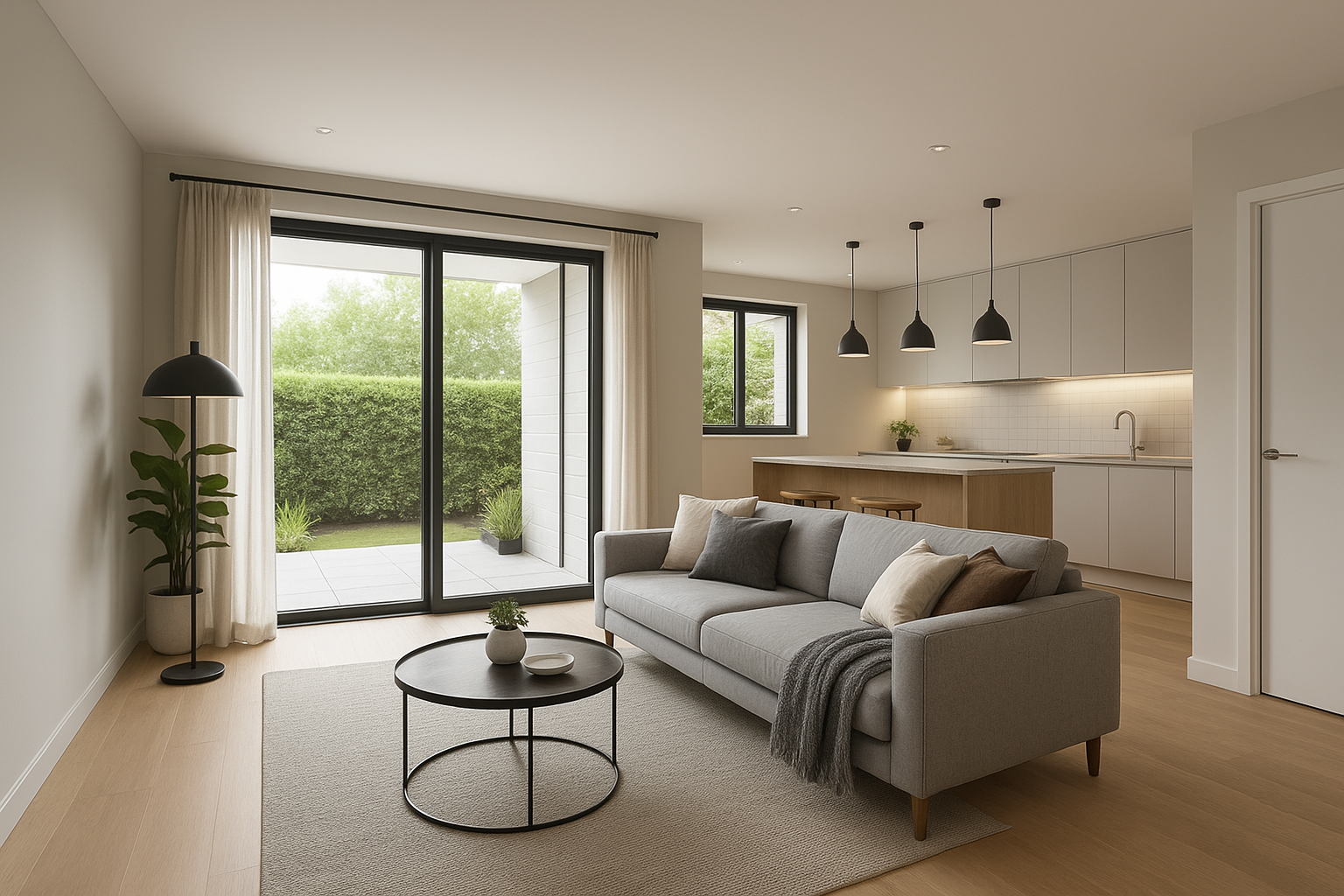 تشطيب متكامل لشقة دور أرضي - مشروع تشطيب في المنطقة الغربية لدى بو…