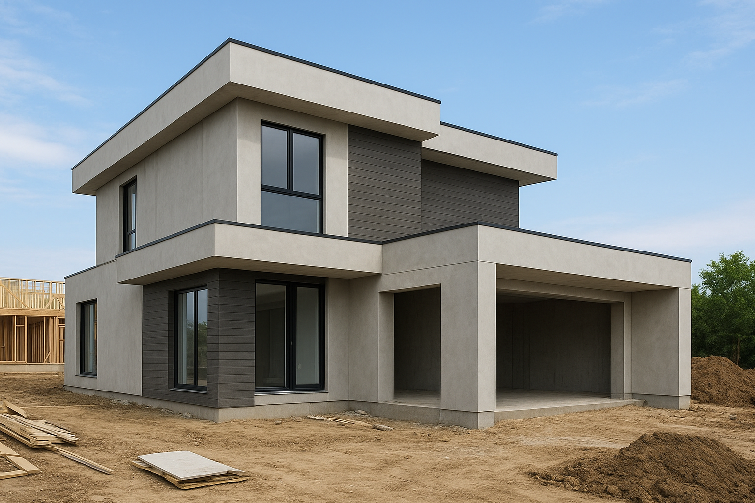 مشروع بناء جديد لمنزل عصري - مشروع بناء جديد في المنطقة الوسطى لدى…