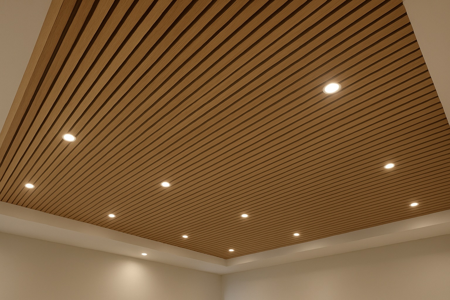 ديكور سقف بديل الخشب لمساحة - مشروع ديكور في المنطقة الوسطى لدى بو…