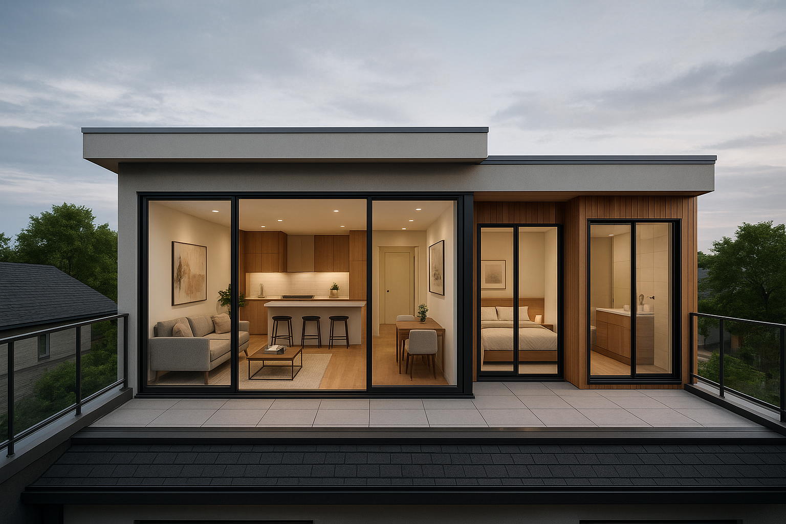 تحويل سطح المنزل إلى جناح - مشروع ديكور في المنطقة الوسطى لدى بواب…