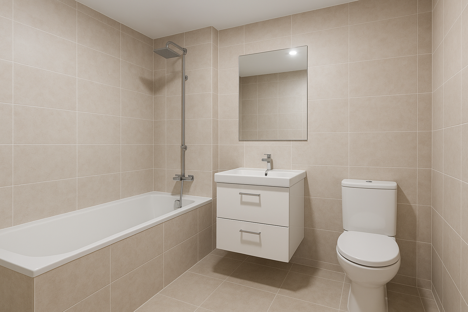 تجديد حمام: تغيير سيراميك بمساحة - مشروع ترميم وصيانة في المنطقة ا…