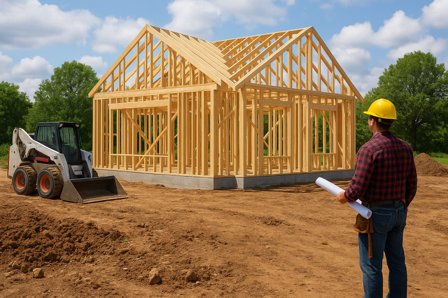 بدء مشروع بناء لمنزل عائلي - مشروع بناء جديد في المنطقة الغربية لد…