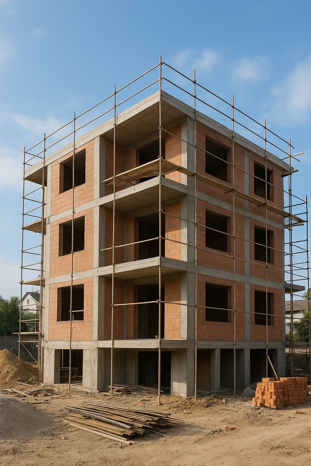 مشروع بناء عمارة سكنية جديدة - مشروع بناء جديد في المنطقة الغربية…