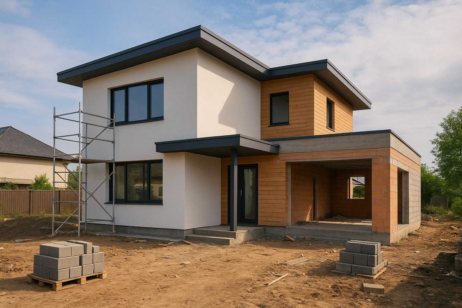 مشروع بناء دور وملحق جديد - مشروع بناء جديد في المنطقة الجنوبية لد…