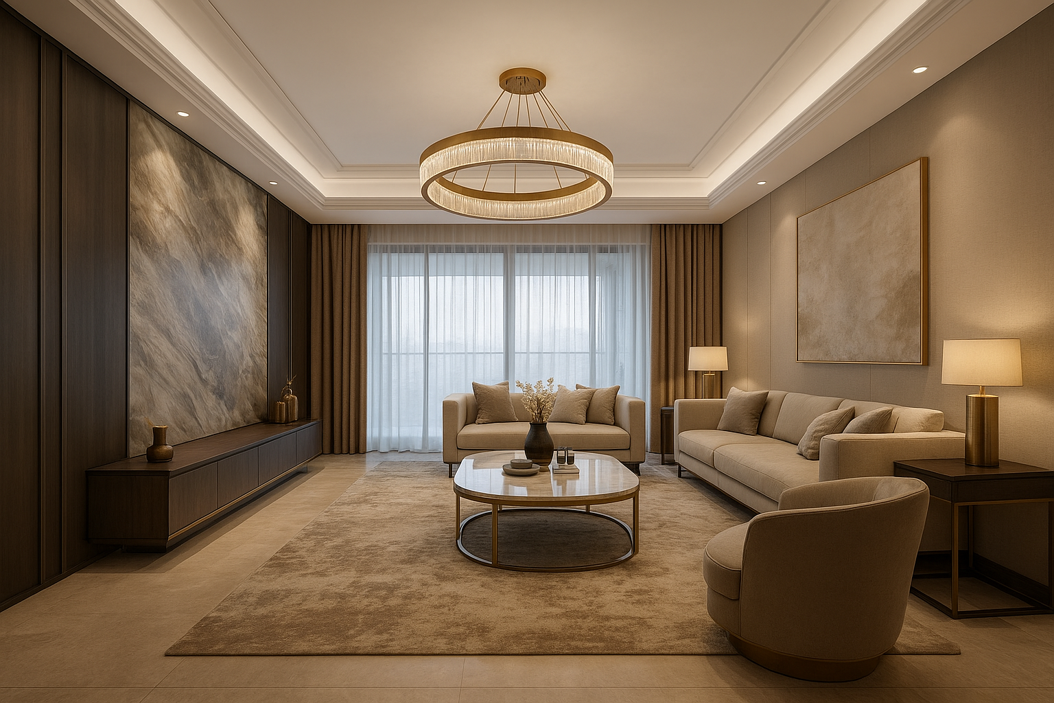 تصميم داخلي فاخر لأعمال ديكور - مشروع ديكور في المنطقة الوسطى لدى…