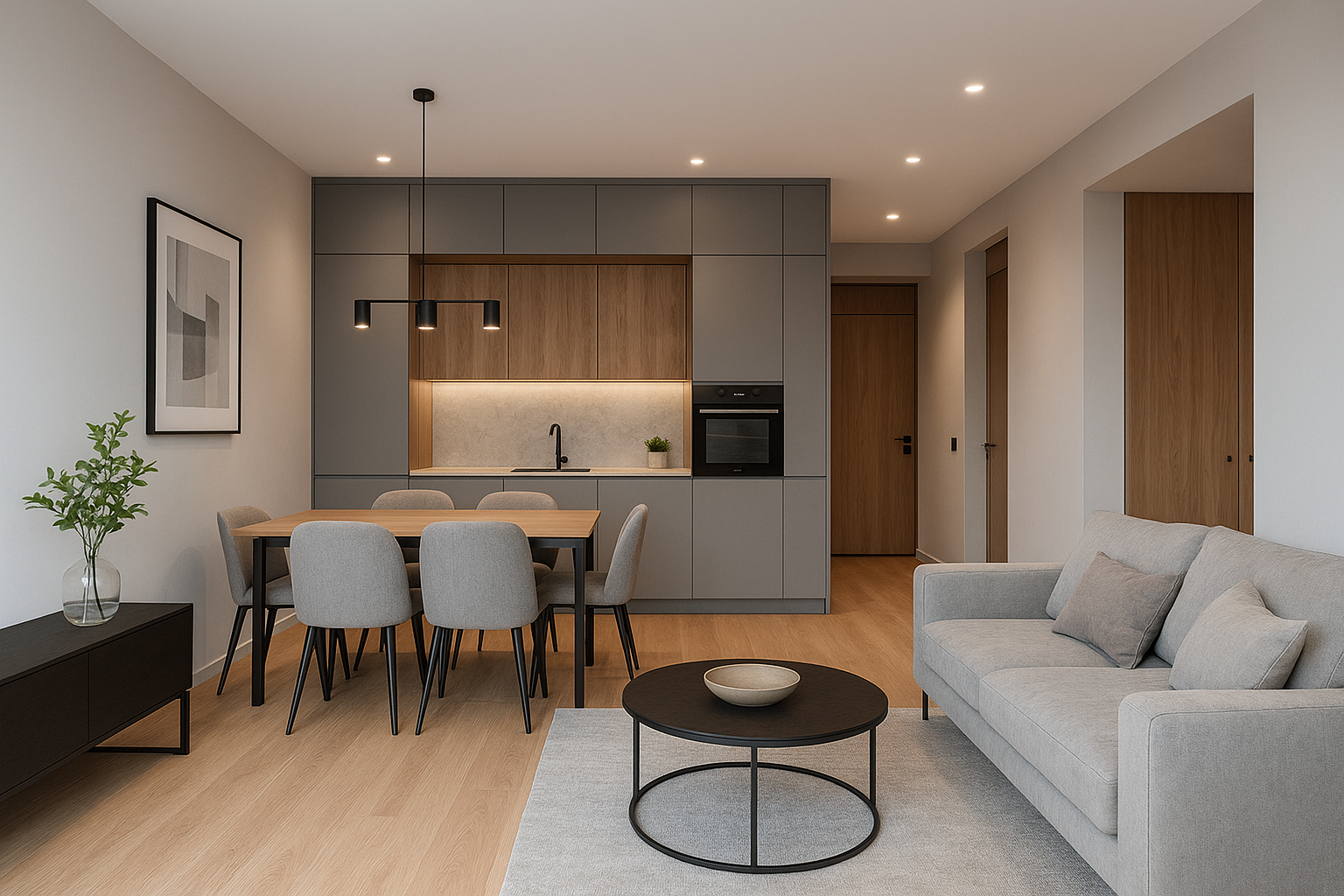 مشروع تشطيب شقة حديثة بأسلوب - مشروع تشطيب في المنطقة الشرقية لدى…