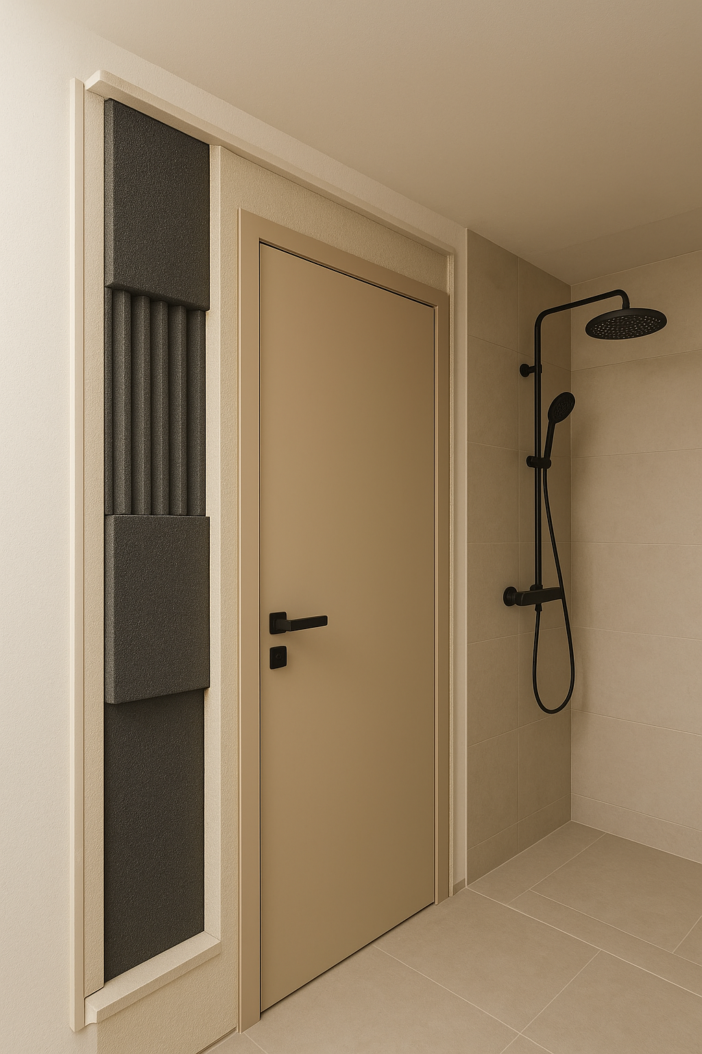 تصميم ديكور مبتكر لتقفيل باب - مشروع ديكور في المنطقة الغربية لدى…