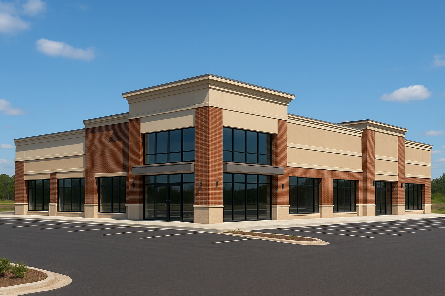 بناء جديد لمجمع تجاري على - مشروع بناء جديد في المنطقة الجنوبية لد…