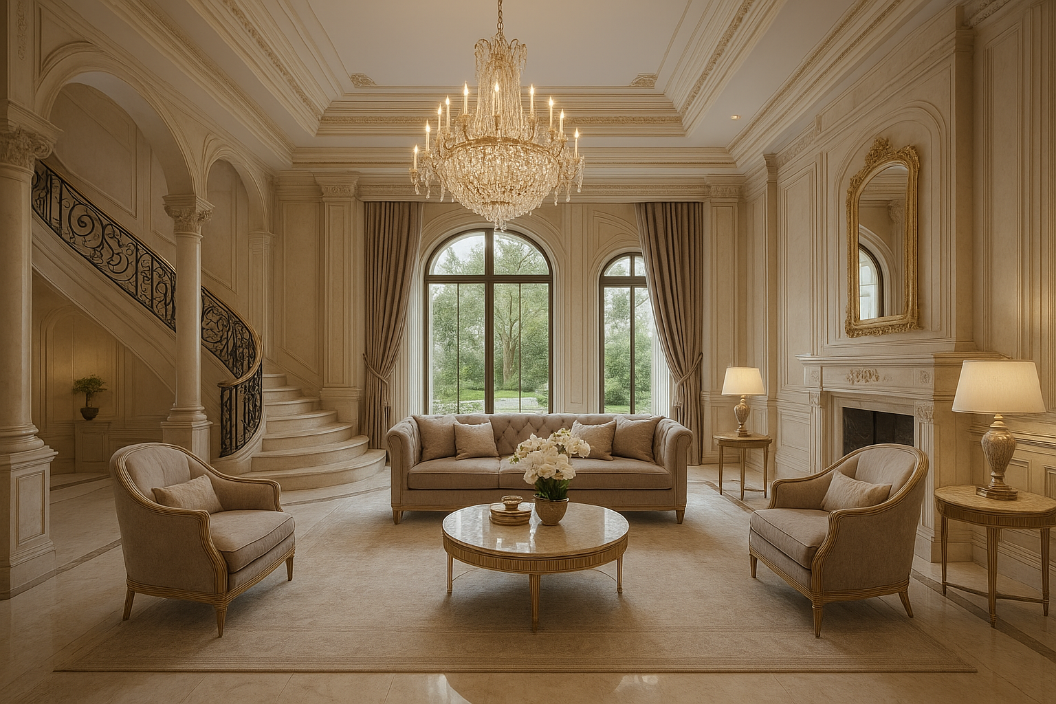 "تصميم ديكور وتنفيذ وتأثيث فاخر - مشروع ديكور في المنطقة الوسطى لد…