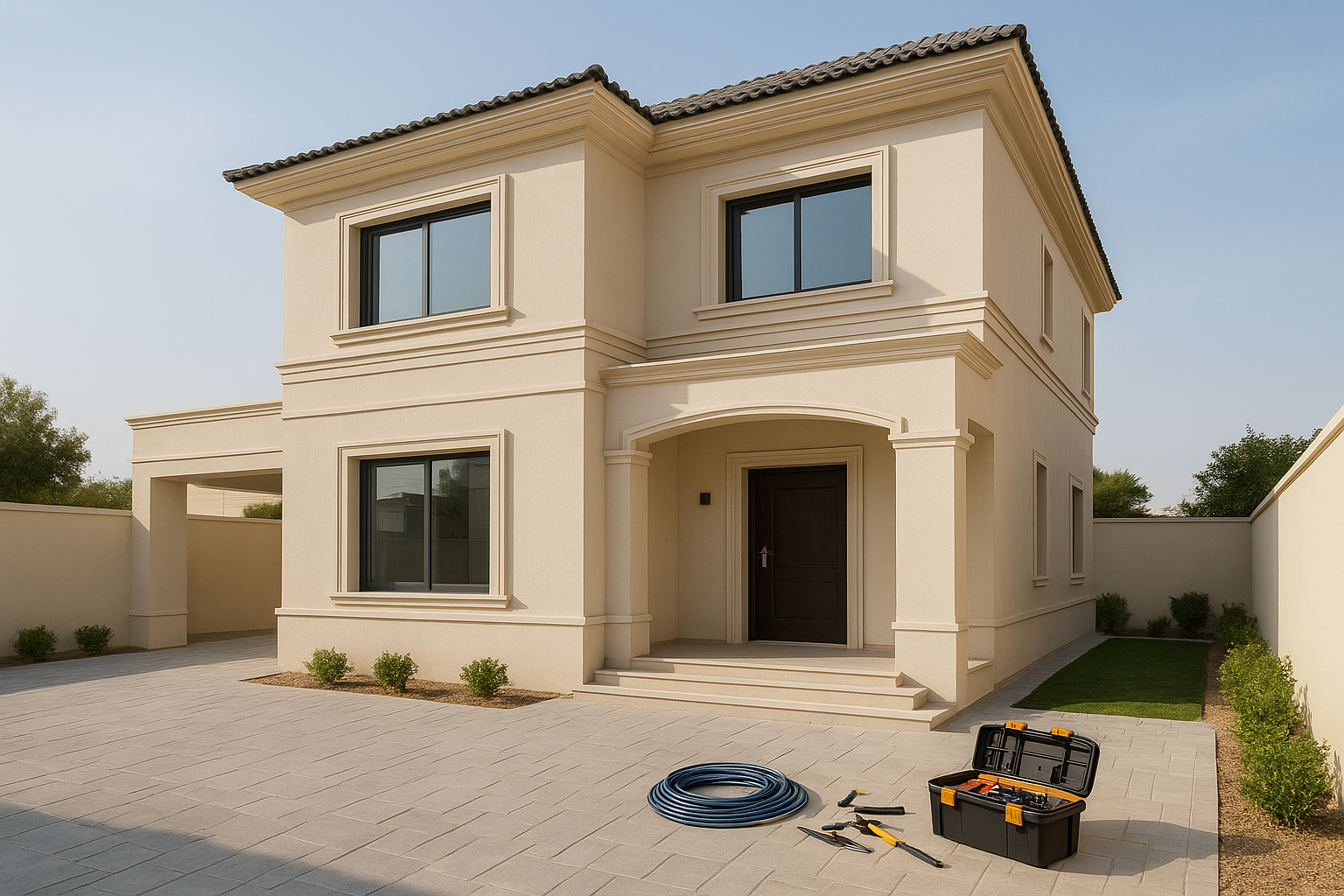 تشطيب فيلا شامل كهرباء وسباكة - مشروع تشطيب في المنطقة الوسطى لدى…