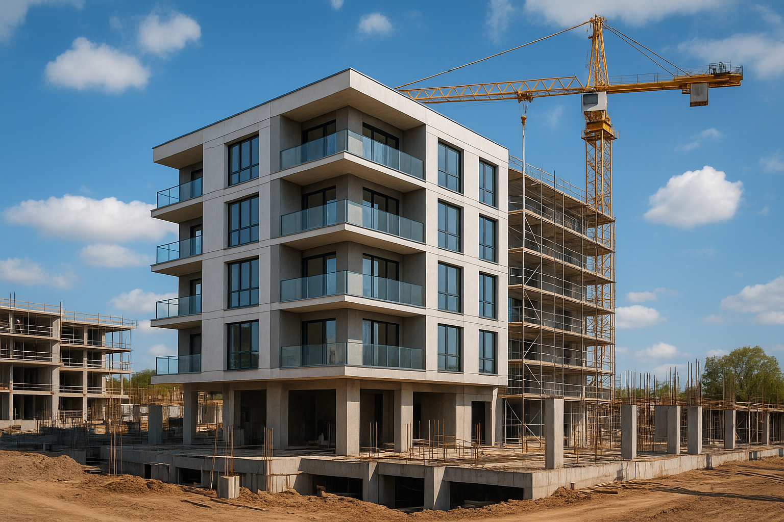 "مشروع بناء عمارة سكنية جديدة - مشروع بناء جديد في المنطقة الغربية…