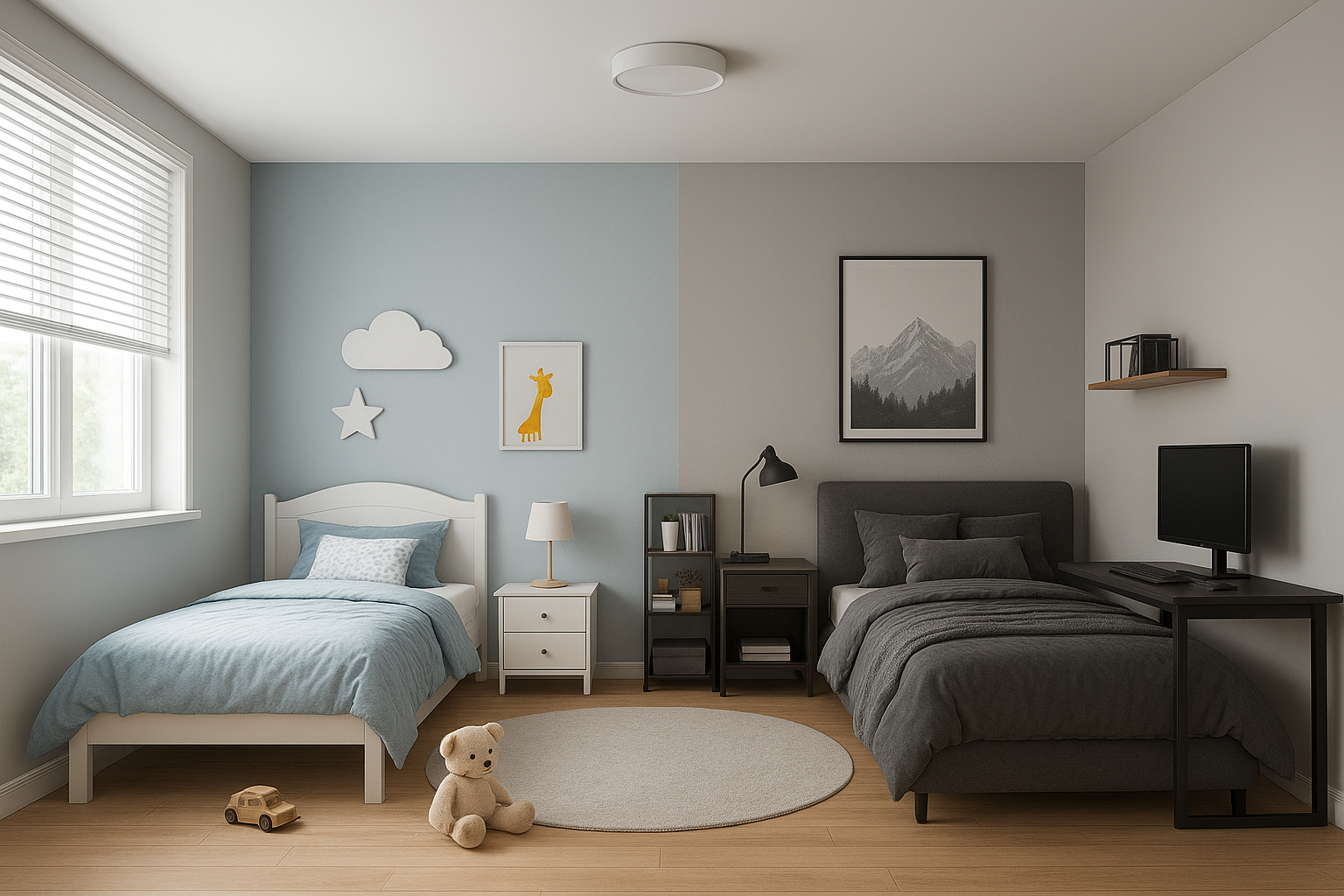 "تصميم داخلي لغرف نوم: لمراهق - مشروع ديكور في المنطقة الغربية لدى…