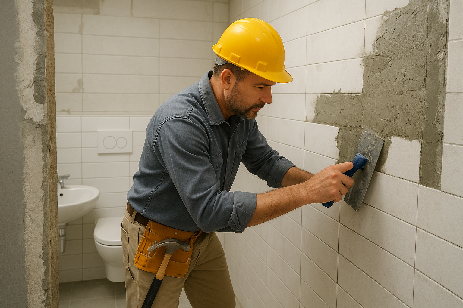 مشروع ترميم دورات مياه في - مشروع تشطيب في المنطقة الوسطى لدى بواب…