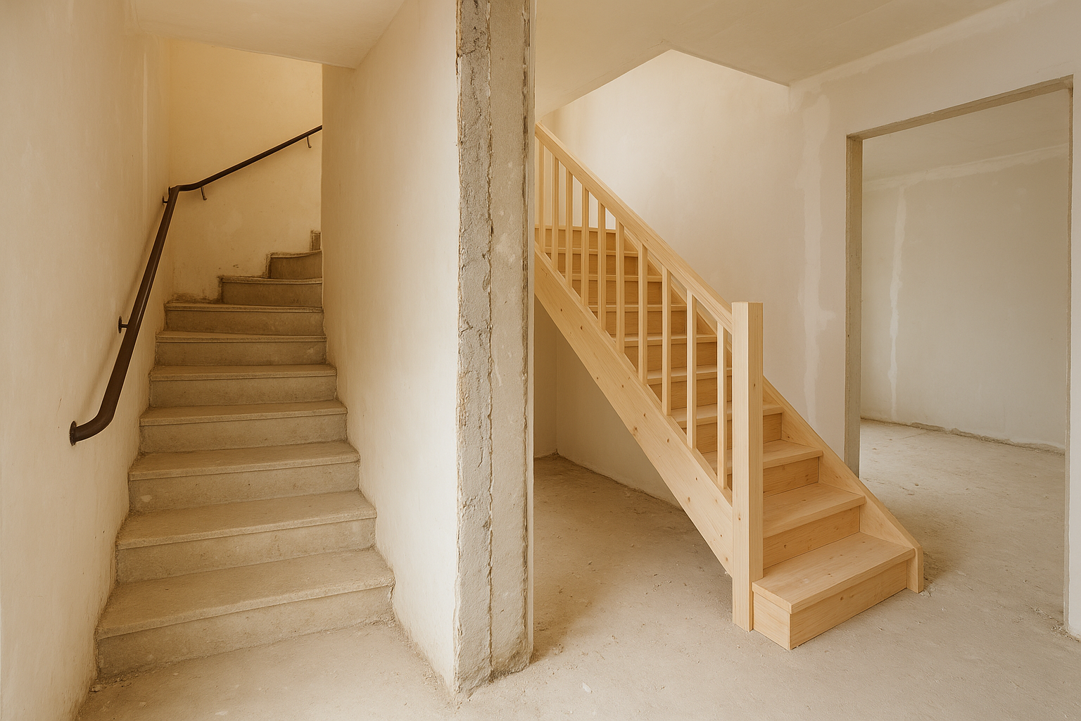 "مشروع تجديد وتعديل درج وفصل - مشروع ترميم وصيانة في المنطقة الوسط…