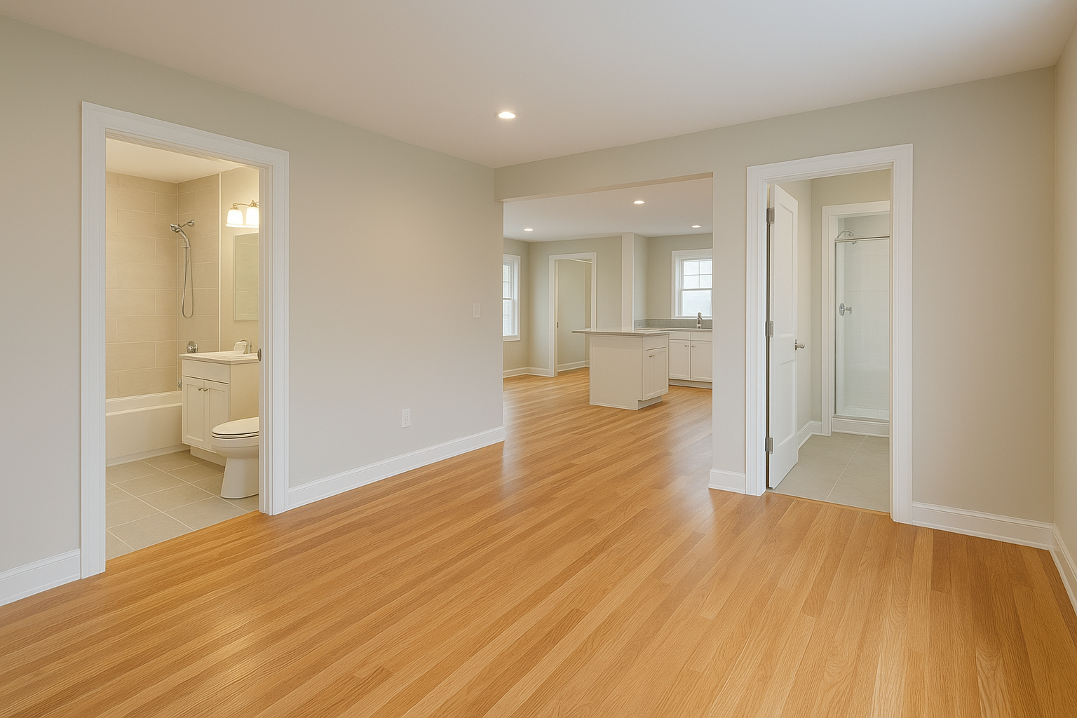 تجديد داخلي شامل مع باركيه - مشروع ديكور في المنطقة الغربية لدى بو…