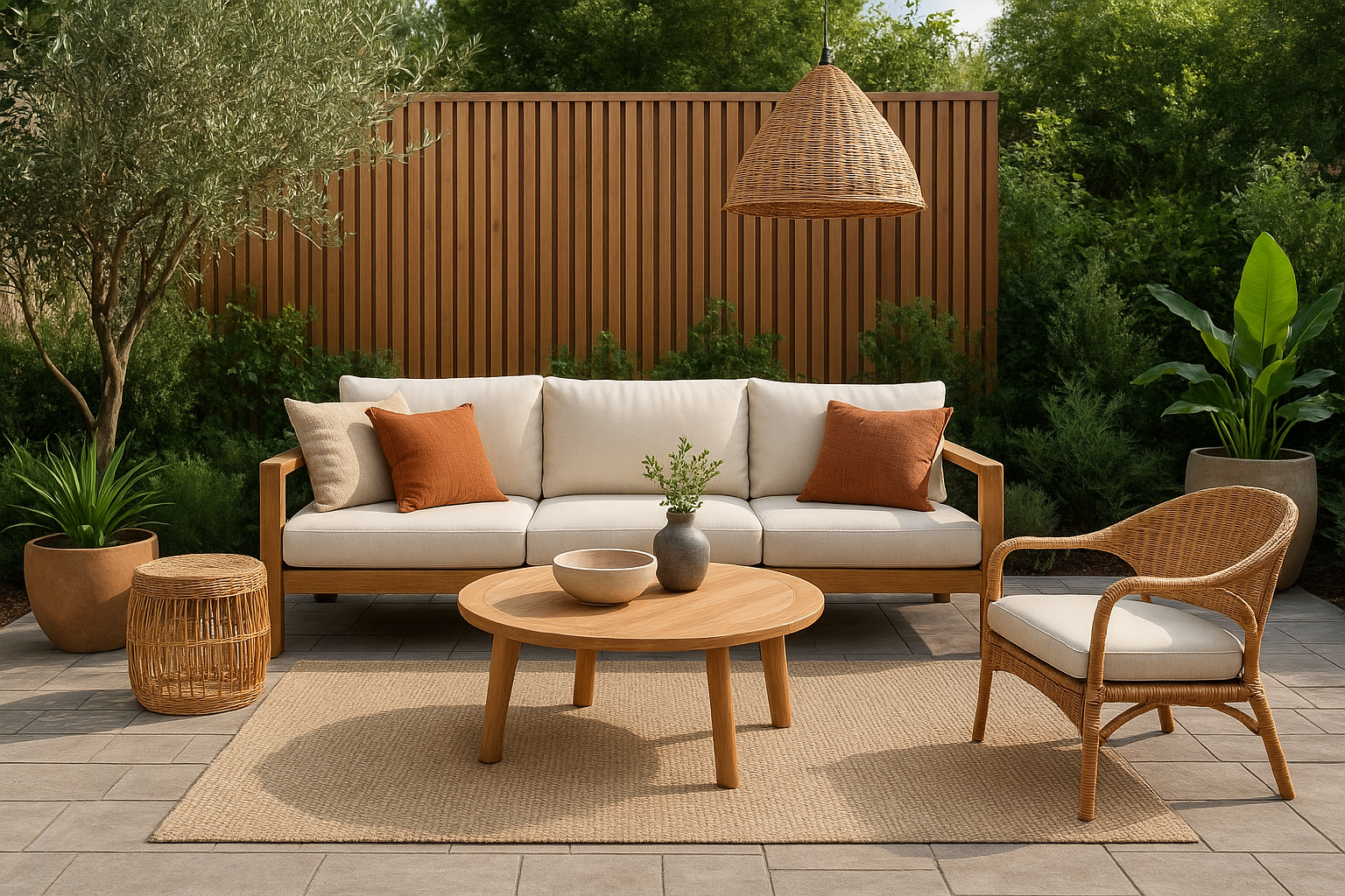 تصميم حديث لغرفة خارجية في - مشروع ديكور في المنطقة الغربية لدى بو…