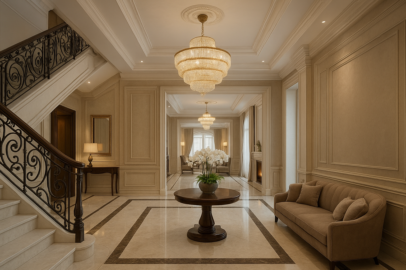 مشروع ديكور داخلي لفلة سكنية - مشروع ديكور في المنطقة الوسطى لدى ب…