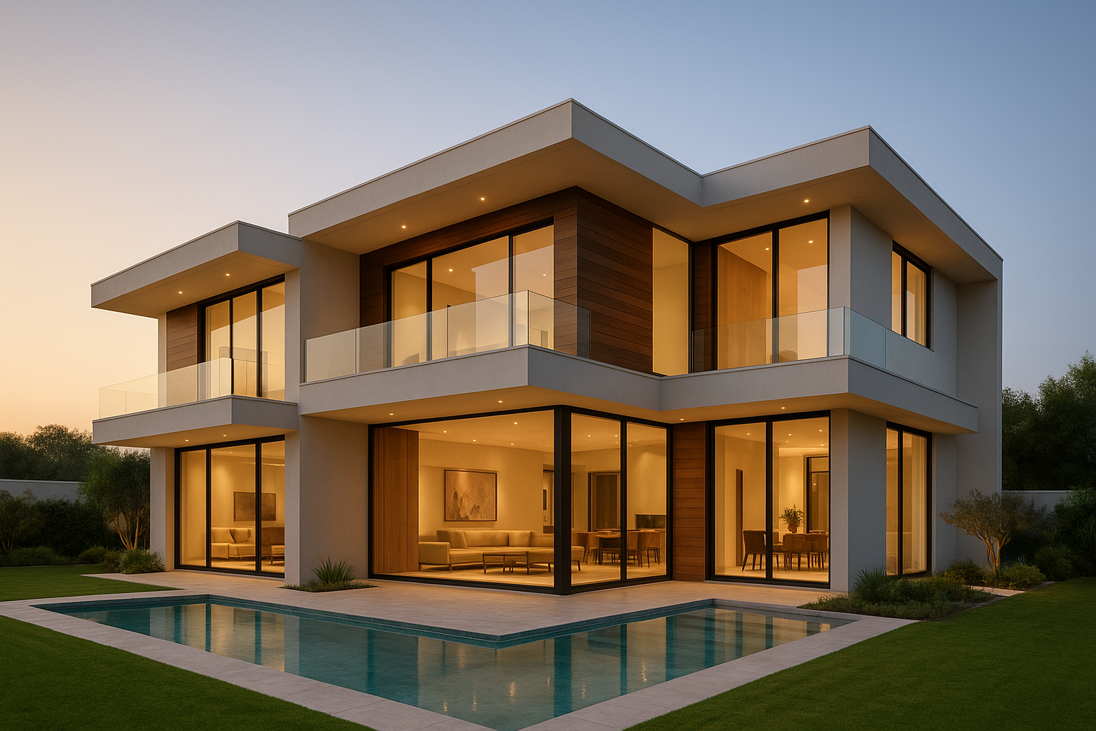 بناء فيلا سكنية مودرن جديدة - مشروع بناء جديد في المنطقة الشرقية ل…