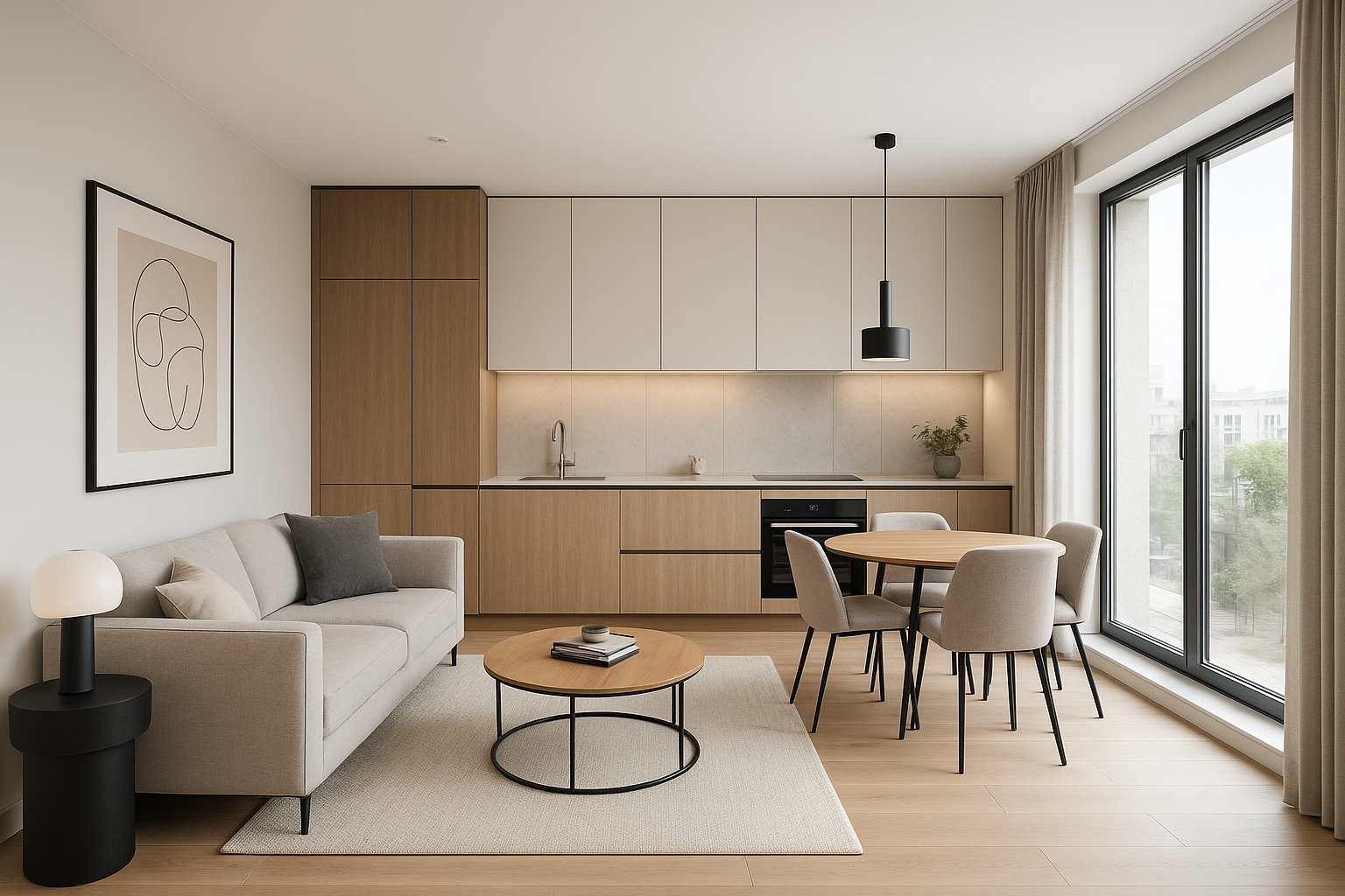 تشطيب شقة سكنية كاملة بأسلوب - مشروع تشطيب في المنطقة الغربية لدى…