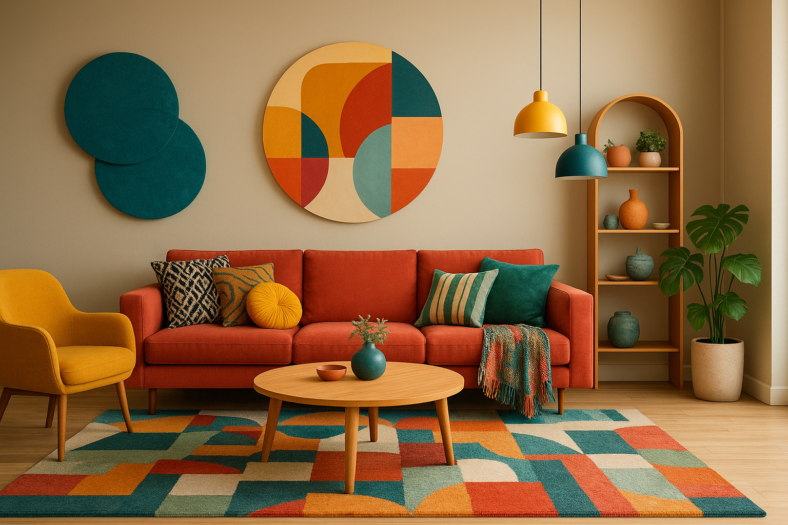 ديكور مبتكر لصالة تعكس ذوقك - مشروع ديكور في المنطقة الوسطى لدى بو…