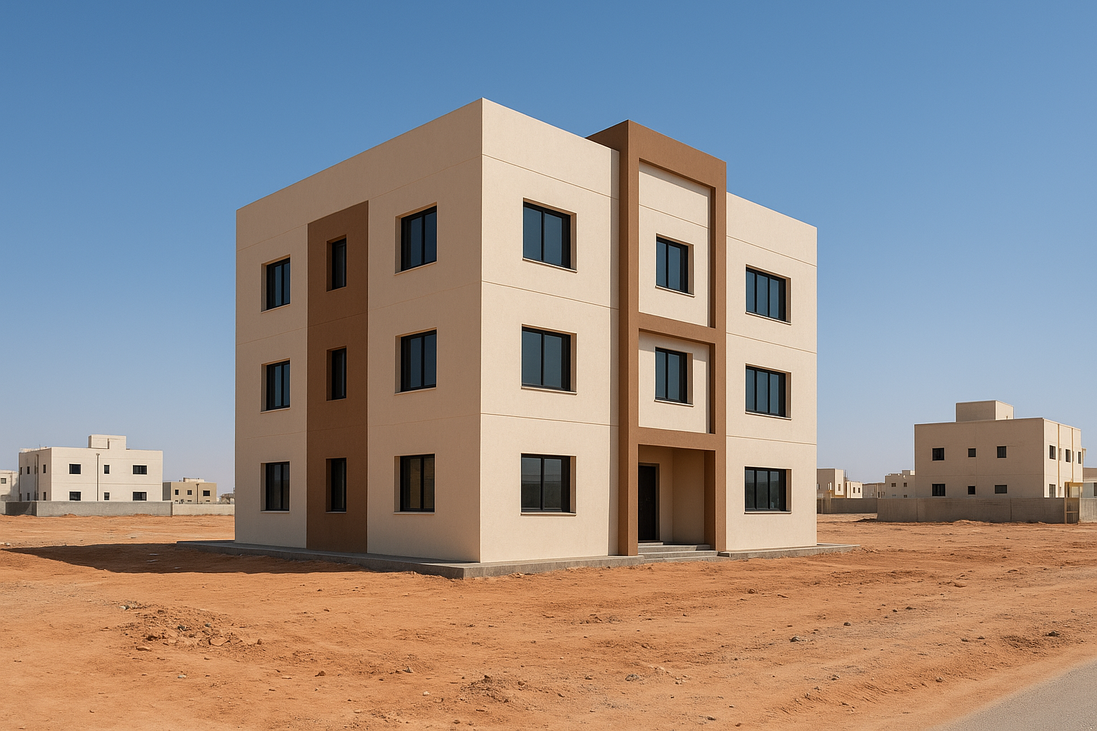 بناء جديد على أرض مساحتها - مشروع بناء جديد في المنطقة الغربية لدى…