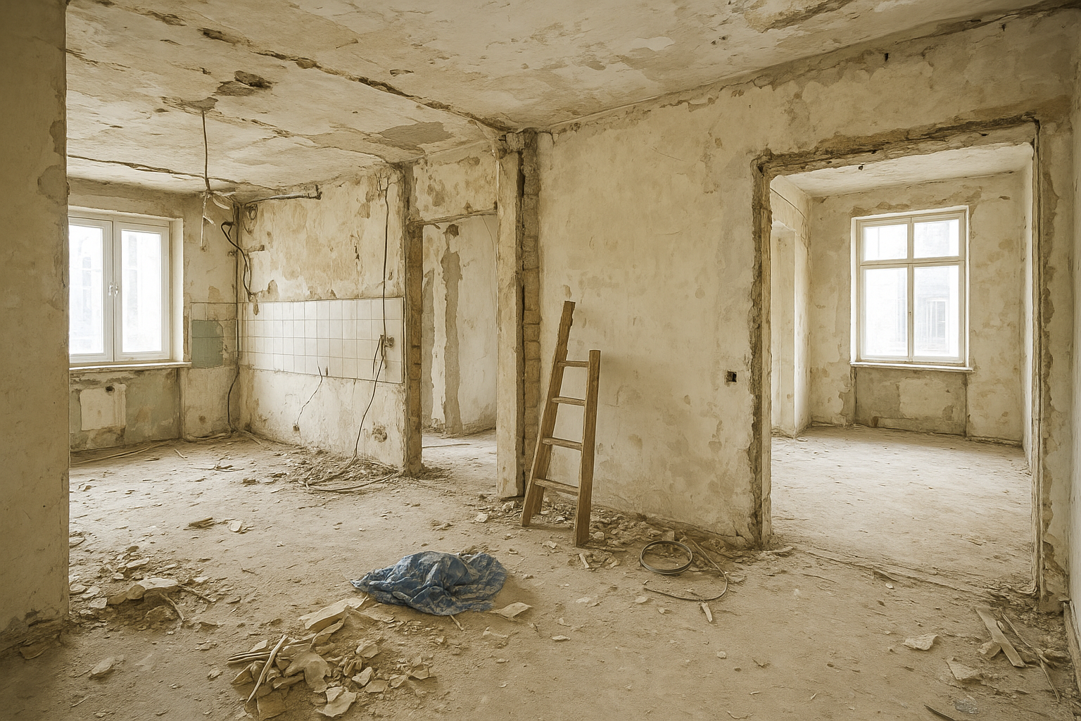 تجديد شامل لشقة مكونة من - مشروع ترميم وصيانة في المنطقة الوسطى لد…