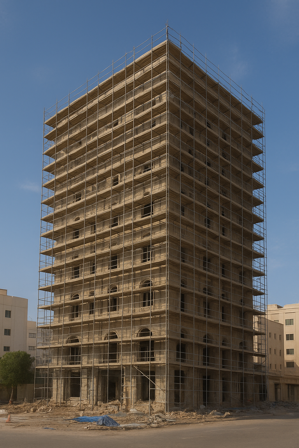 "أعمال ترميم شاملة لمبنى الأفق - مشروع ترميم وصيانة في المنطقة الو…