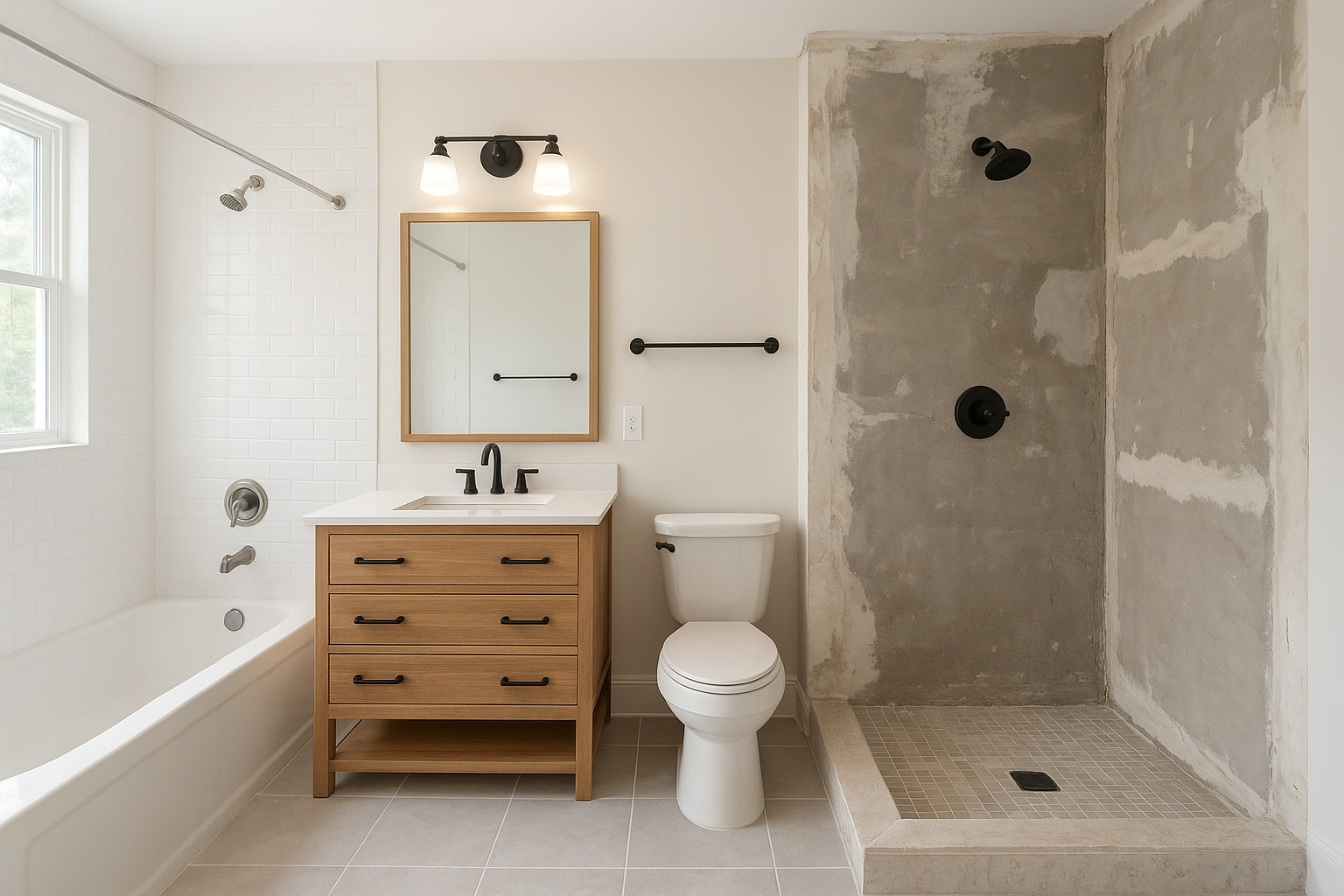 توسيع وتجديد ديكور الحمامات لأعمال - مشروع ترميم وصيانة في المنطق…