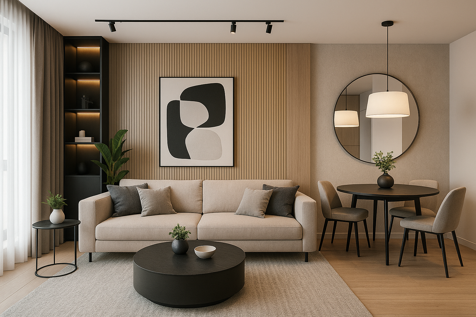 مشروع أعمال ديكور لشقة حديثة - مشروع ديكور في المنطقة الغربية لدى…