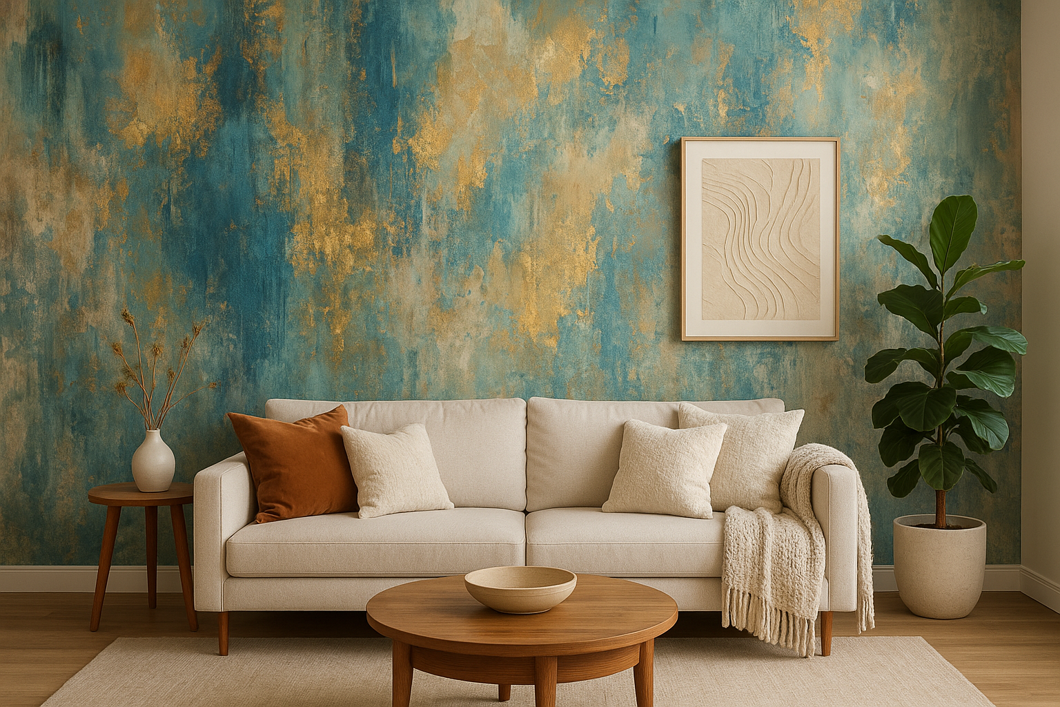 تحسين جدران الشقة: لمسات ديكور - مشروع ديكور في المنطقة الغربية لد…