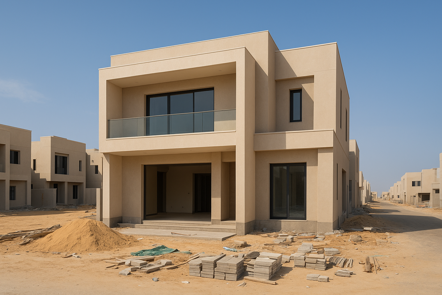 تشطيب فيلا جديدة في مدينة - مشروع تشطيب في المنطقة الغربية لدى بوا…