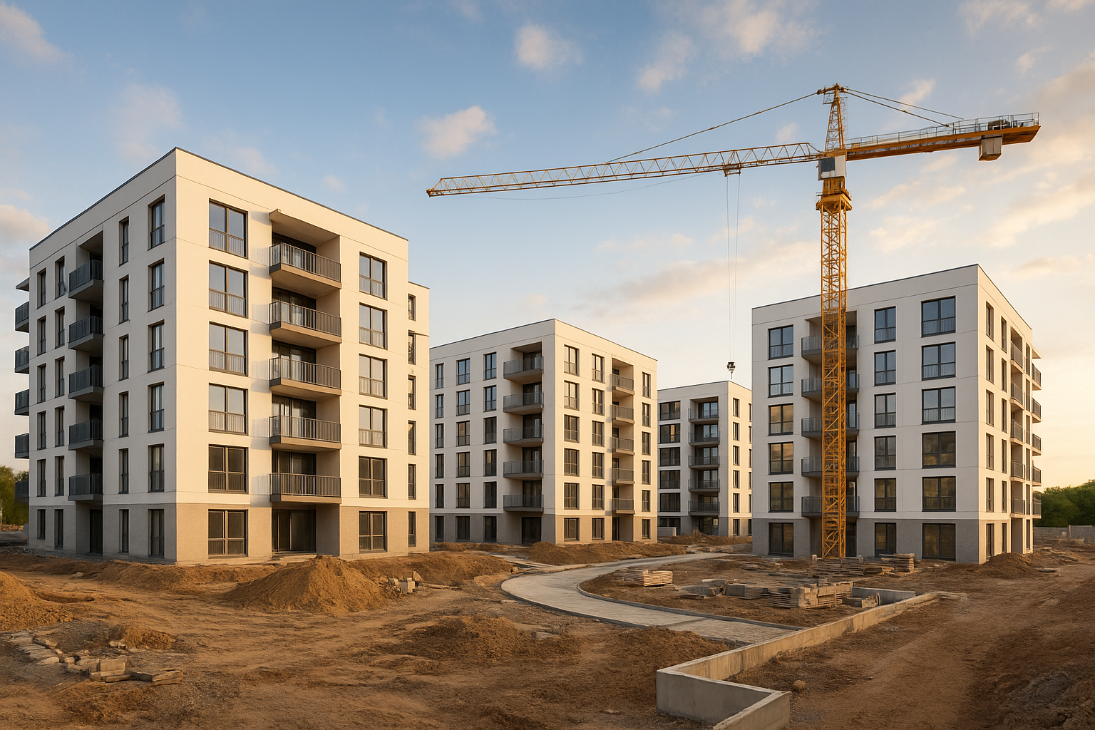 مشروع بناء جديد لمجمع سكني - مشروع بناء جديد في المنطقة الجنوبية ل…