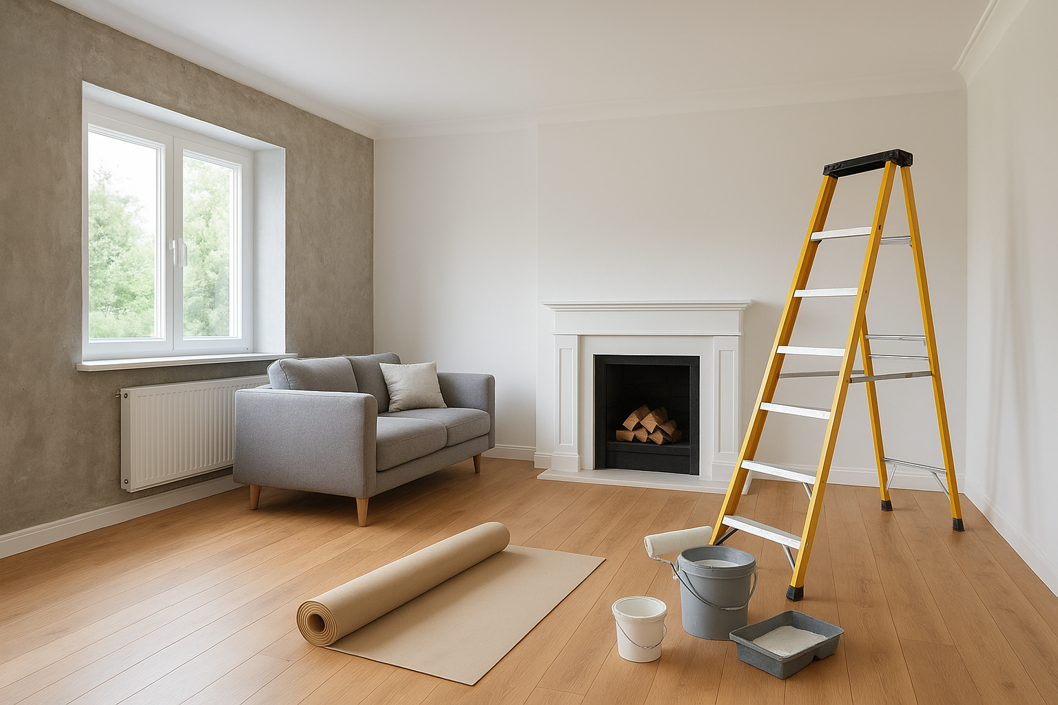 "ترميم وتجديد للمساحات السكنية: تحسين - مشروع ترميم وصيانة في المن…