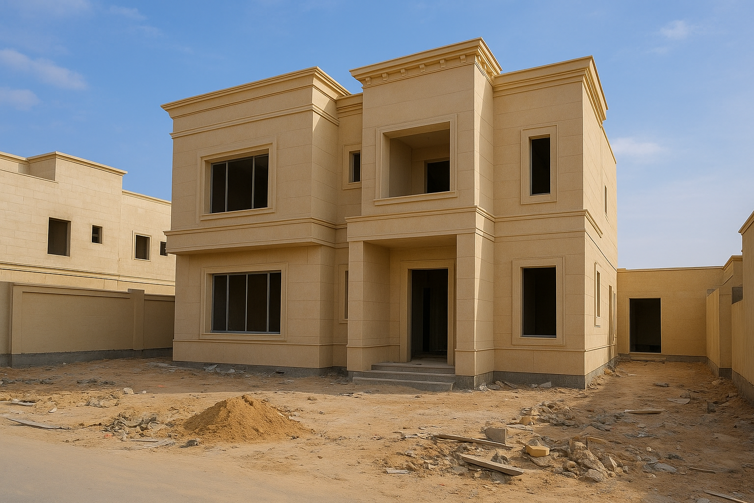 تشطيب فيلا ٤٠٠م بحي الصفا - مشروع تشطيب في المنطقة الوسطى لدى بواب…