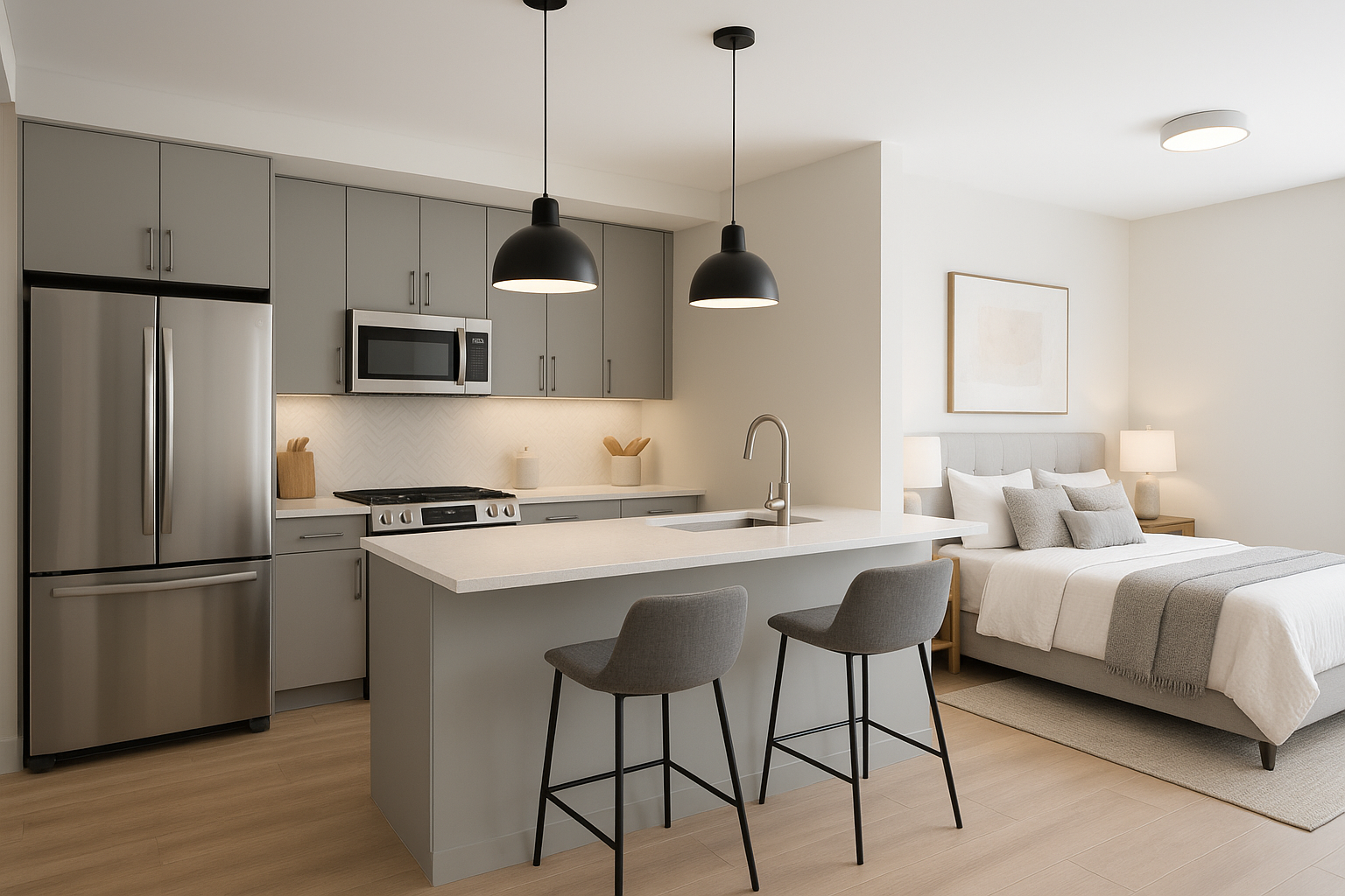 تجديد مطابخ وغرف نوم بلمسات - مشروع ديكور في المنطقة الغربية لدى ب…