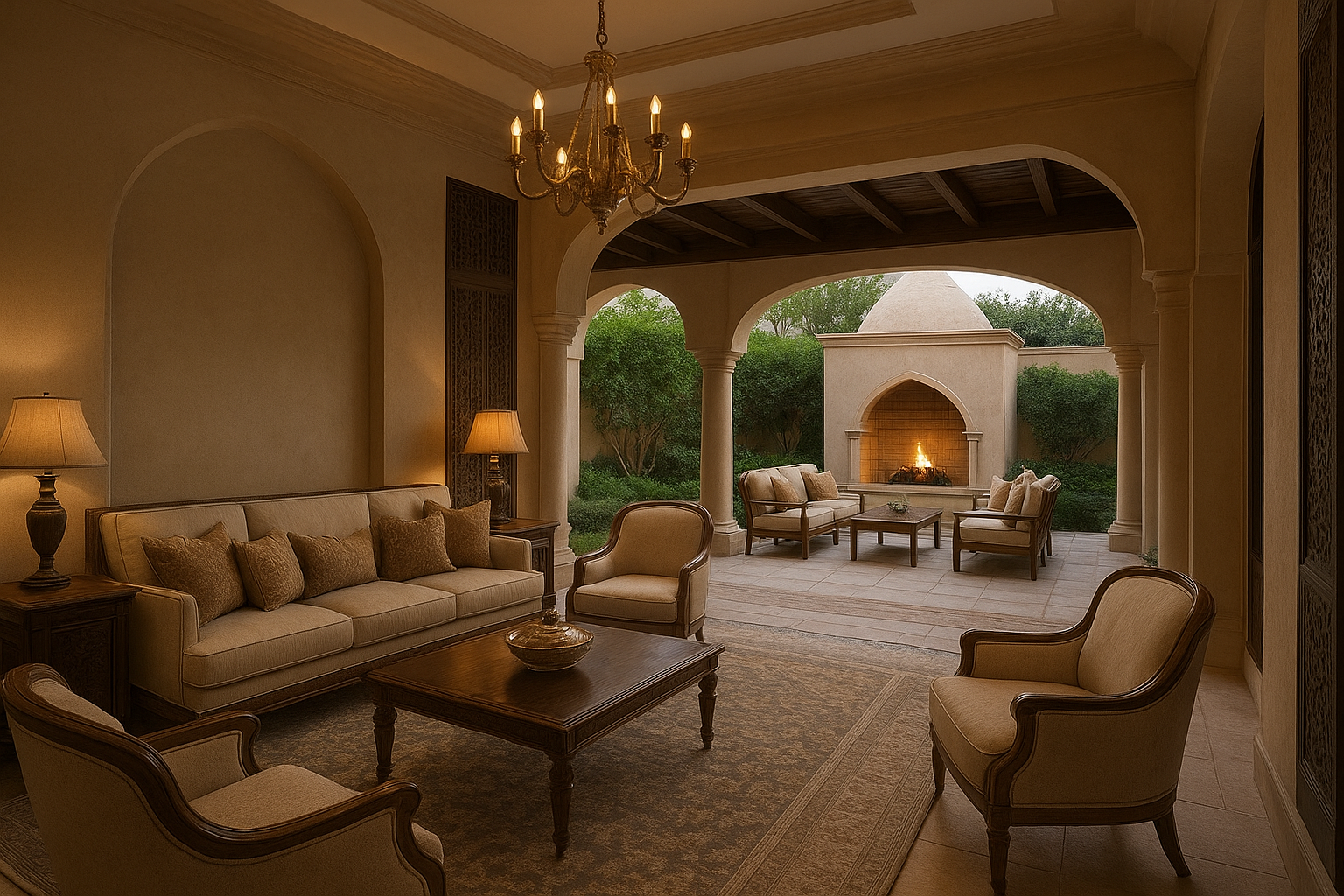 تصميم مجلس رجال فاخر مع - مشروع ديكور في المنطقة الوسطى لدى بوابات…