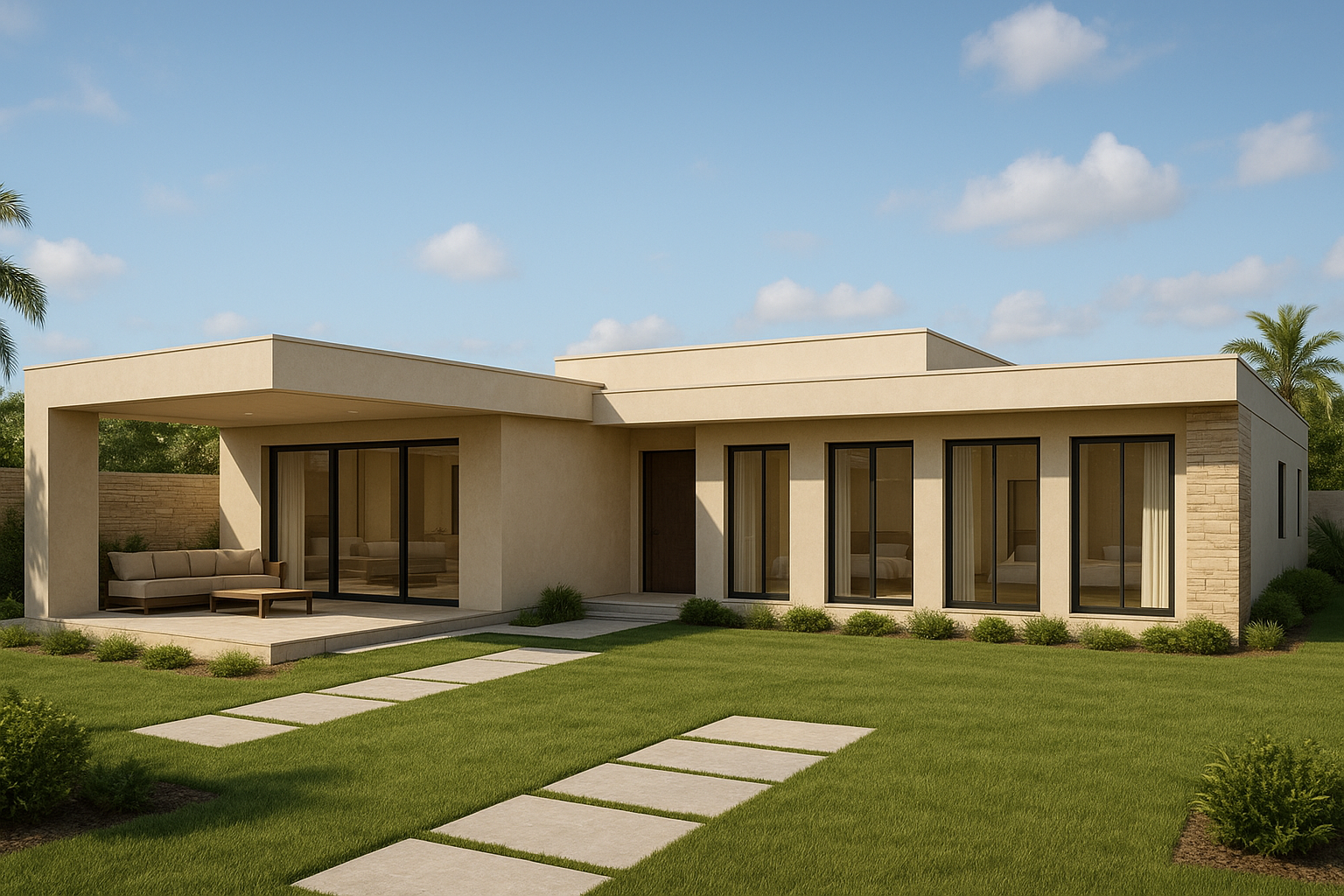 "تصميم بناء جديد لاستراحة متكاملة - مشروع بناء جديد في المنطقة الو…